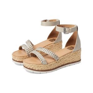 DV Dolce Vita Women's Bannon Raffia Wedge Sandals Tan Brown Size 8